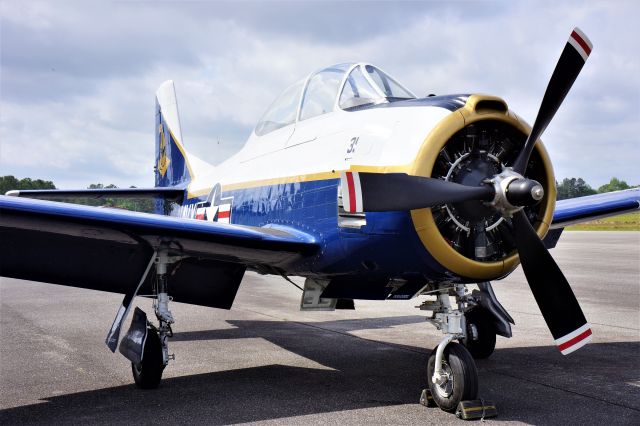 North American Trojan (N145DK) - Nose shot of this beautiful T-28