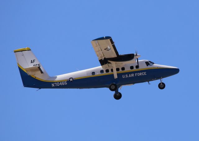 De Havilland Canada Twin Otter (N70465) - de Havilland Canada UV-18B, N70465, DHC6, used by USAF Skydiving Team, Wings of Blue, at Thunder & Lightning Over Arizona at Davis Monthan AFB, 12 Mar 16.