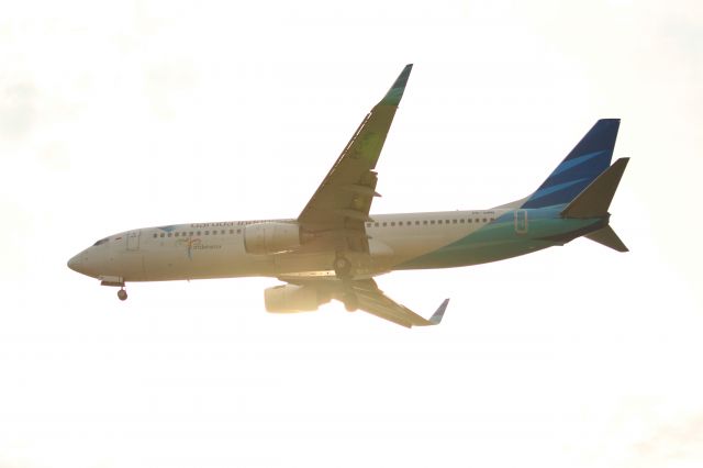 Boeing 737-700 (PK-GMN) - Boeing 737 approaching SIN Runway 02L