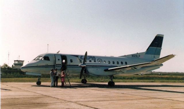 Saab 340 (N69LP) - scanned from postcard