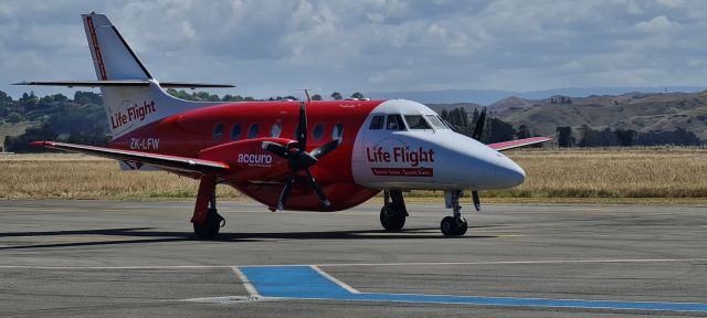 British Aerospace Jetstream Super 31 (LFT1) - LFT01 arriving Napier for Medical Transfer 