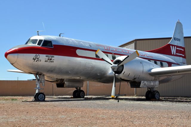 CONVAIR CV-340 Convairliner (N240HH) - Convair 240-1, Western Airlines