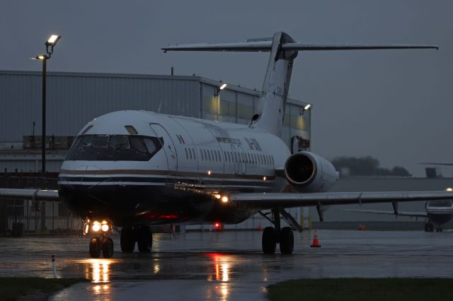 Douglas DC-9-10 (XA-UXR) - Aeronaves TSM VTM61 just before a rainy departure early this morning bound for Plan de Guadalupe Int'l (SLW / MMIO).