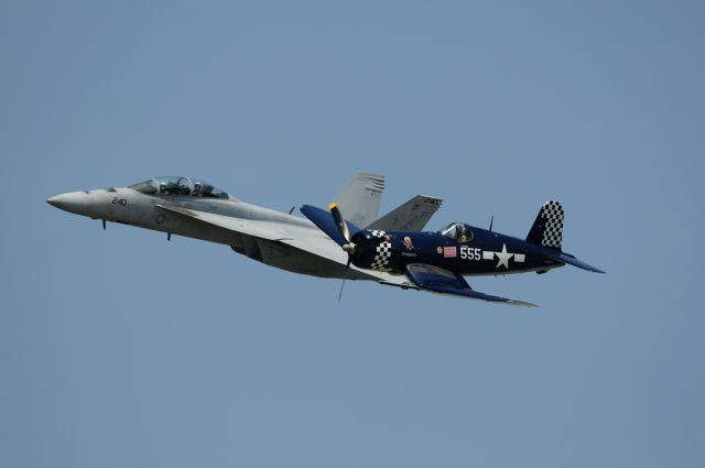 NX83JC — - 2012 Memorial Day Weekend, Republic Airportbr /Corsair with F-18F