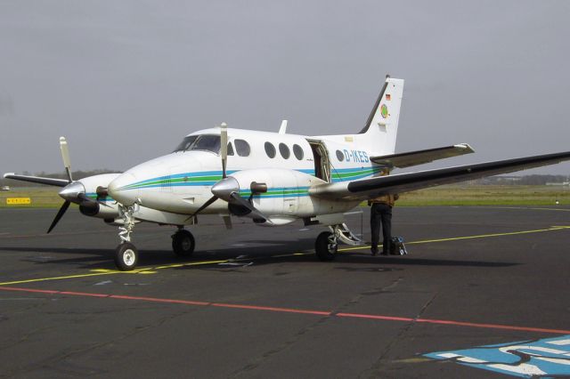 Beechcraft King Air 90 (D-IKES) - After the flight from augsburg to hannover airport.