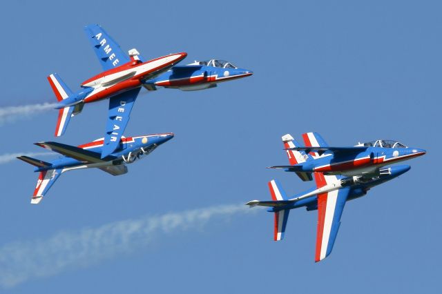 DASSAULT-BREGUET/DORNIER Alpha Jet (F-TERR) - Dassault-Dornier Alpha Jet E, Athos 01, Leader of Patrouille de France, Salon de Provence Air Base 701 (LFMY) Open day 2013