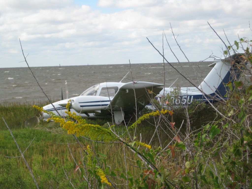 Beechcraft Duchess (N3865U) - Overran the runway luckily the pilots walked away safely.