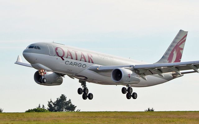 Airbus A330-200 (A7-AFH) - qatar cargo a330-243f a7-afh about to land at shannon from doha with race horses 26/3/17.