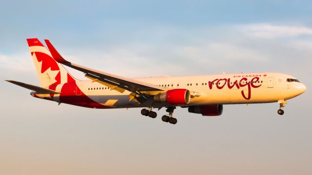 BOEING 767-300 (C-FMWV) - Short final at sunset. September 2018