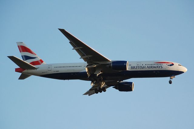 Boeing 777-200 (G-YMMR) - On approach to San Diego from London