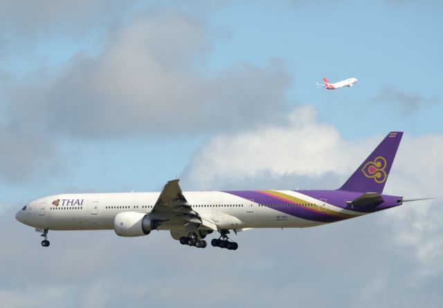 BOEING 777-300ER (HS-TKV) - Thai 777 with a Qantas 73H.