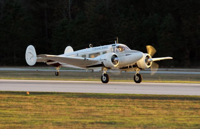 Beechcraft 18 (N18G) - A Dynamic Aviation Beech takes off on runway 31 at Falcon Field, KFFC in Peachtree City, Ga.