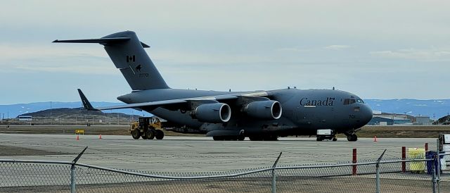 17-7701 — - CC-177  Globemaster III, 177701 at the Iqaluit airport, Sept.4, 2021