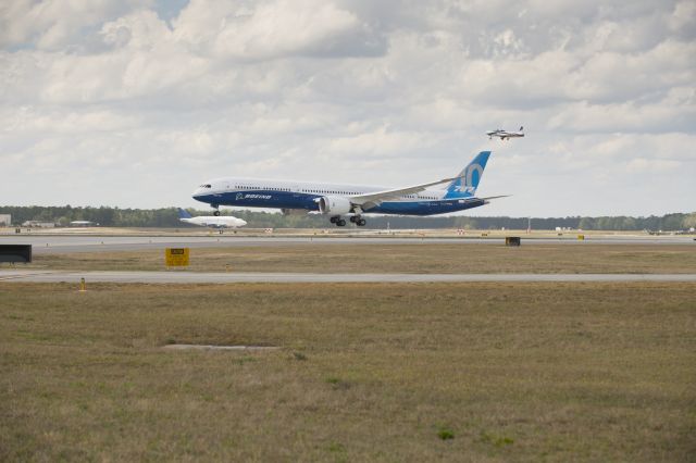 N528ZC — - Boeing 787-10 first flight.  Photo courtesy Boeing Commercial Airplanes.