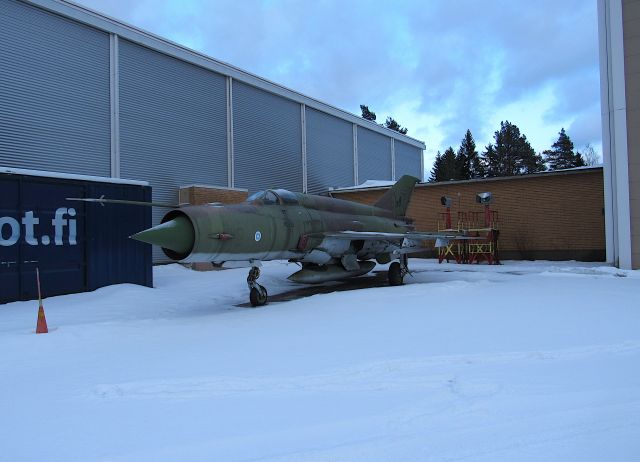 — — - photo taken march 7 2021. Outside the Finnish aviation museum