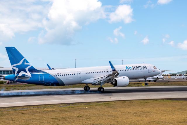 Airbus A321neo (C-GOJC) - Fiery friction igniting a dance of vapor