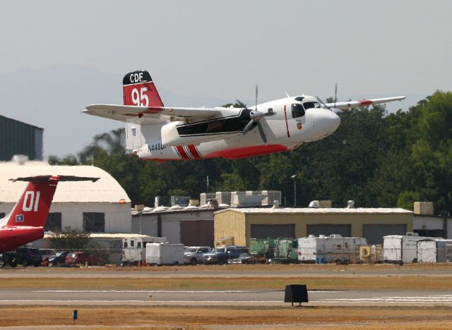 MARSH Turbo Tracker (N448DF) - KRDD - Tanker 95 departing Redding on and early Sept 2014 fire