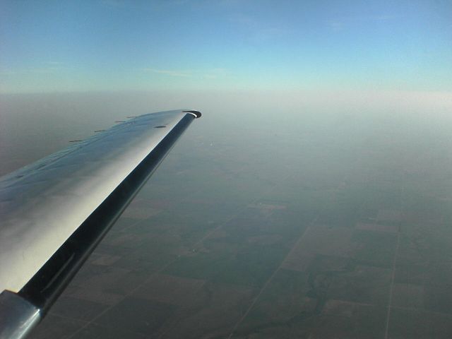 Cessna Citation II (N979WC) - In flight over Kansas