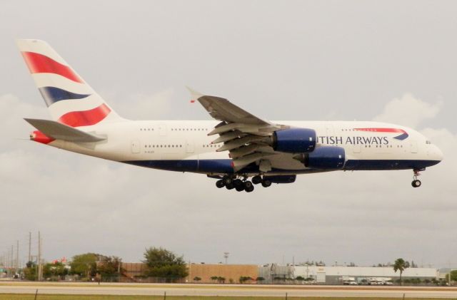 Airbus A380-800 (G-XLED) - The"Gentle Giant"From Britain"Making its appearance "Late Sunday Afternoon!