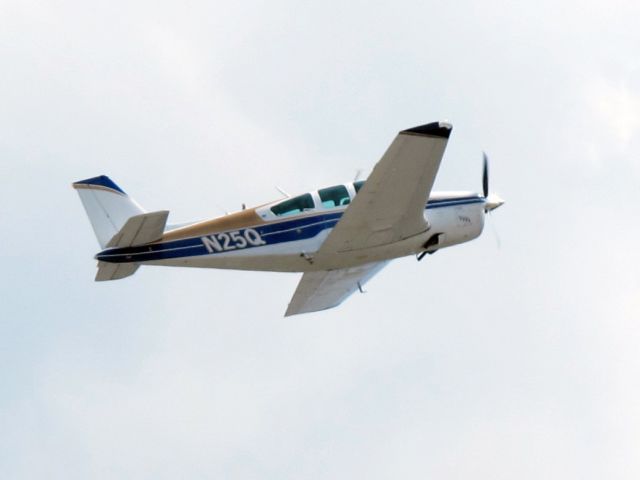 Beechcraft Bonanza (33) (N25Q) - Take off runway 23.