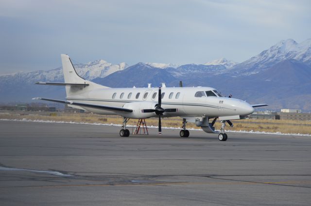 Fairchild Dornier SA-227DC Metro (94-0261) - Rare and unusual visitor for Spanish Fork! USAF RC-26B Metro 23 parked on the ramp.