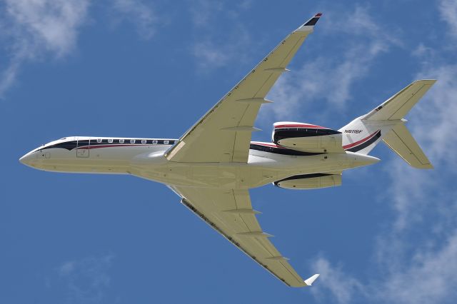 Bombardier Global Express (N611BF) - Arthur Blank's AMB Group Global Express departing 23-R on 06-06-24 with Stevie Nicks of Fleetwood Mac fame onboard. (Allegedly). Mr. Banks was one of the co-founders of 'The Home Depot" and is the owner of the Atlanta Braves baseball team.