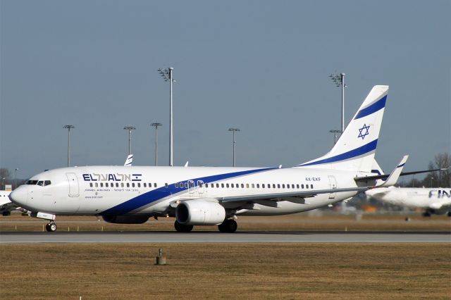 Boeing 737-800 (4X-EKF) - Boeing 737-8HX ELAL Israel 4X-EKF EDDM/MUC 22.Feb.2016 