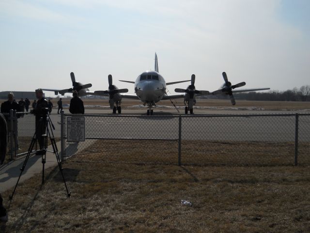 — — - Navy Orion came in to be shown to Iowa State Navy ROTC.