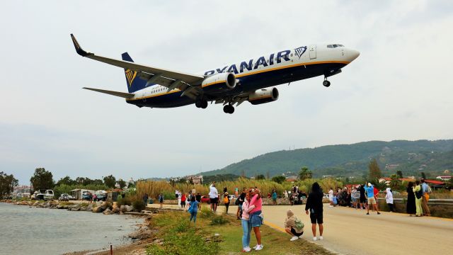 Boeing 737-800 (9H-QEP) - View from Paraliakos road.
