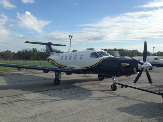 Pilatus PC-12 (N955MC) - FBO ramp