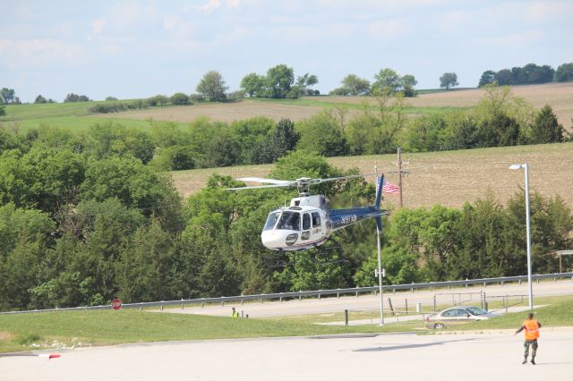 Eurocopter AS-350 AStar (N197AM) - 053114 SASM Chopper day.Norfolk based LifeNet inbound.