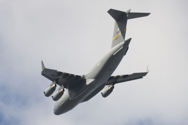 Boeing Globemaster III (N70041) - C-17 Fly Over for Citadel - VMI football game in Johnson Hagood Stadium on 7 Nov 15 with all Citadel aircrew.