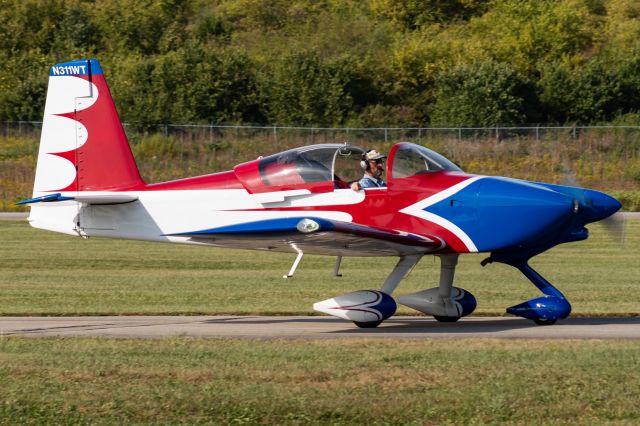 Vans RV-7 (N311WT) - A Van's RV-7 taxis by at Butler County Regional Airport.