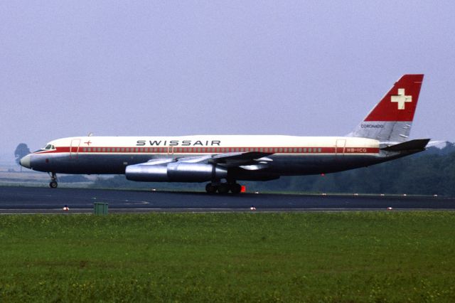 HB-ICG — - Swissair CV-990A Coronado in September 1969 at Düsseldorf (EDDL)