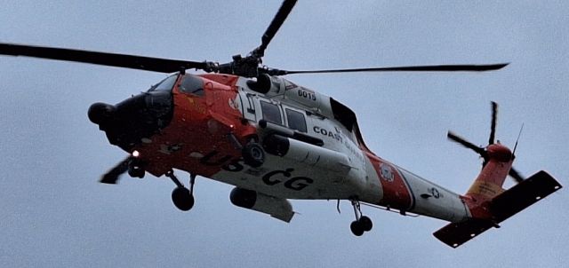 Sikorsky S-70 (N6015) - USCG Jayhawk 6015 conducting a medevac in bad weather