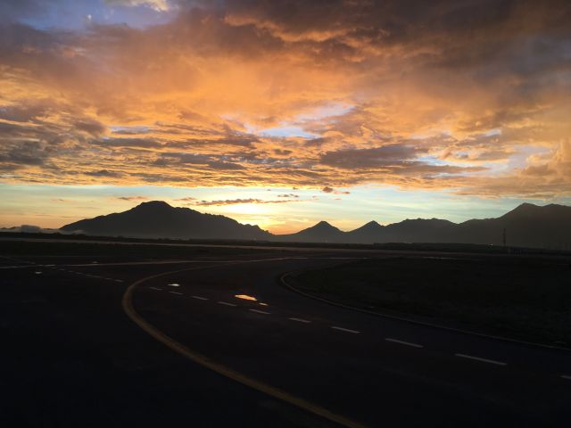 McDonnell Douglas DC-9-30 — - Beautiful sunrise at Saltillo airport.    A great day to fly!