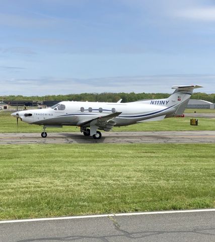 Pilatus PC-12 (N111NY) - GPD111 PC-12 (Operated by Tradewind) ready to depart HPN bound for Nantucket ACK 