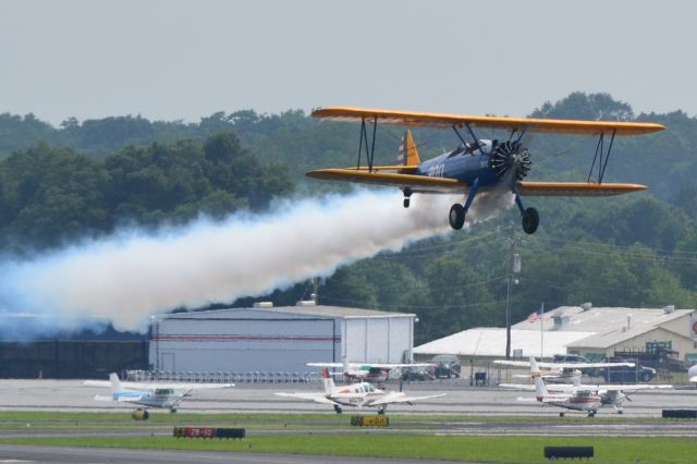 Boeing PT-17 Kaydet (N4408N) - LEATHERHEADS LLC departing KGMU - 7/14/18