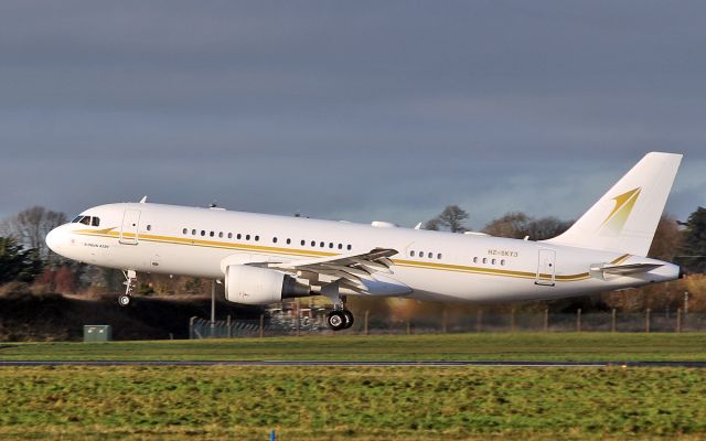 Airbus A320 (HZ-SKY3) - sky prime aviation services a320-214 hz-sky3 about to land at shannon 8/12/16.