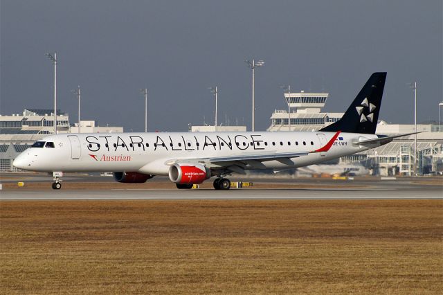 Embraer ERJ-190 (OE-LWH) - EMBRAER ERJ-195, Austrian Airlines, EDDM München Franz Josef Strauss