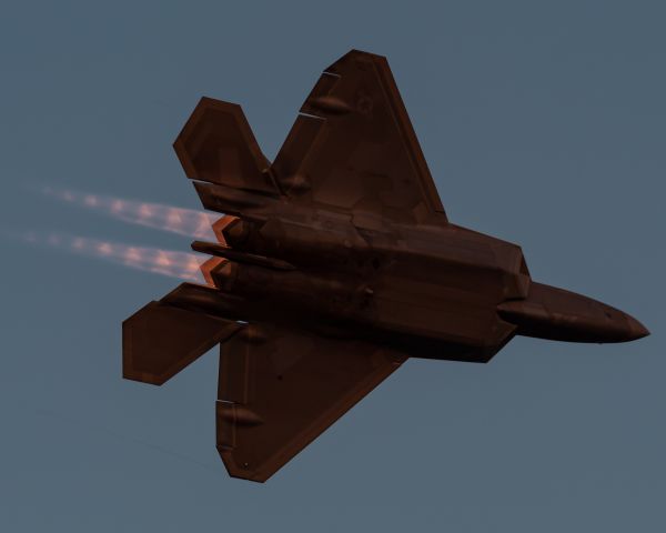 Lockheed F-22 Raptor (09-4185) - Maj. Loco showing us how its done in the F-22 at Airventure 2019.