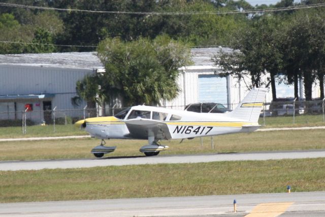 Piper Cherokee (N16417) - Piper Cherokee (N16417) arrives at Sarasota-Bradenton International Airport following a flight from Pompano Beach Airpark