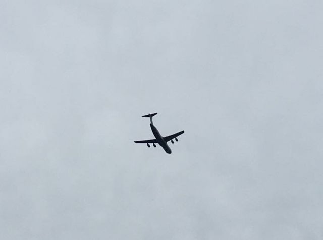 Lockheed C-5 Galaxy — - C-5 Galaxy flying over Simpsonville, SC while doing touch and gos at GSP.