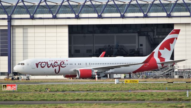 BOEING 767-300 (C-GHLT) - air canada rouge b767-333er c-ghlt at shannon  15/1/20.