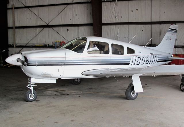 Piper Cherokee Arrow (N806ND) - Great flight school at Moore Aviation!