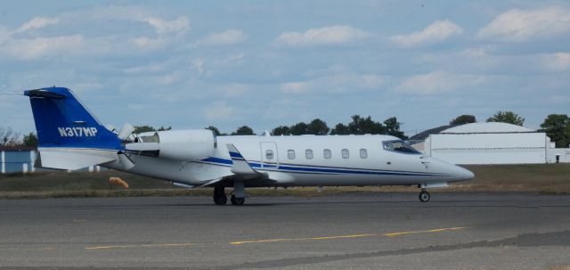 Learjet 60 (N317MP) - Taxiing for departure is this 1999 Learjet 60 in the Autumn of 2024.
