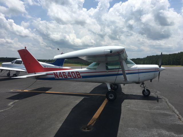 Cessna 152 (N4640B) - First flight lesson in a while! Wings of Carolina Flying Club has reopened with restrictions. Flying N4640B. Taken June 6, 2020.