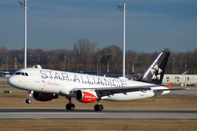 Airbus A320 (OE-LBZ) - Airbus A320-214, Austrian Airlines, OE-LBZ, EDDM, München-Franz Josef Strauss Airport, 24.Jan. 2018