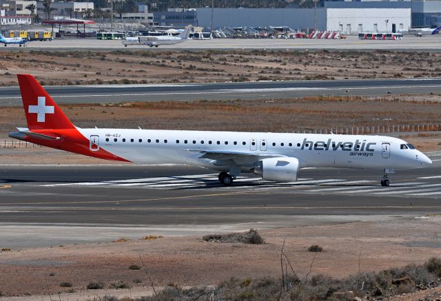 EMBRAER ERJ-190-400 (HB-AZJ) - On delivery flight the second Embraer 195-E2 for Helvetic Airways.