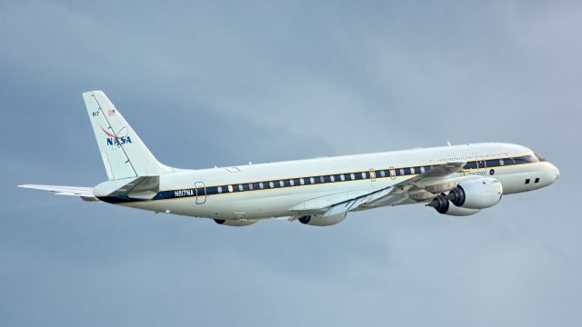 McDonnell Douglas DC-8-70 (NASA817) - Dav Four of her several-week mission out of KFLL to test a new inflight radar system to detect ice crystals which could affect engine performance.